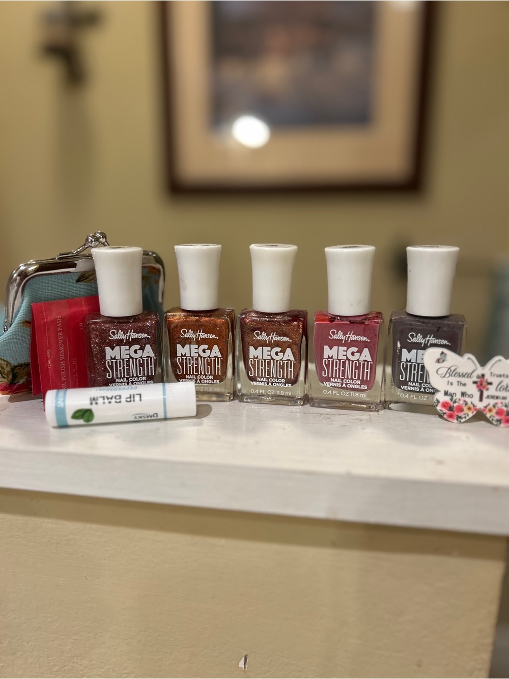 Sally Hansen Mega Strength Nail Polish Set - Assorted Pink & Neutral Shades